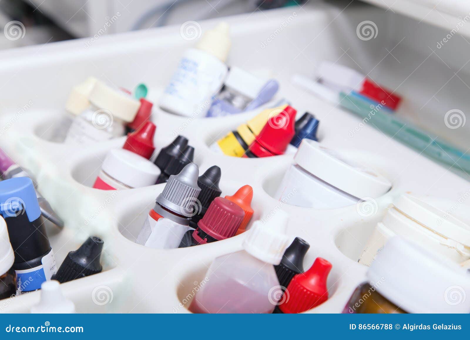 close up photo of dentistÃ¢â¬â¢s tools drawer